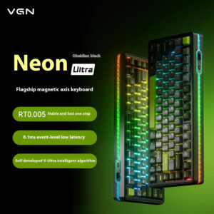 Vgn Neon 75 Mechanical Keyboard Tri Mode E-Sports Magnetic Switch Game Keyboard 75% Hot Swap 8000mah For Pc Accessory Customized