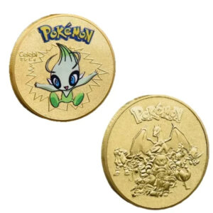Pokemon Collection Commemorative Coin Pikachu Charizard Mewtwo Gold Metal Coin Children's Toy Gift