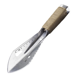 Gold Prospecting & metal detector digging tool with Sheath Stainless Steel Garden shovel Knife