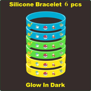 Pokemon Bracelet Anime Pocket Pikachu Noctilucent Cartoon Silicone Wristband Bracelets