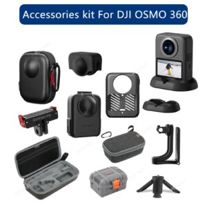 Accessories Kit for DJI OSMO 360 Silicone Case Cover Lens Cap Mount Holder Protection Glass Expansion Bracket Case Bag2027 - AliExpress 44