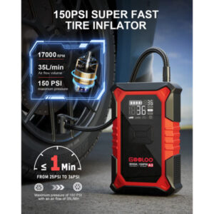GOOLOO Jump Starter Air Compressor 3000A 150PSI Portable Car Battery Booster AU