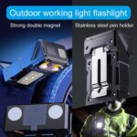 Mini Portable Flashlight With Power Bank Super Bright LED Torch USB Rechargeable Multifunctional Camping Emergency Work Lantern - AliExpress 39