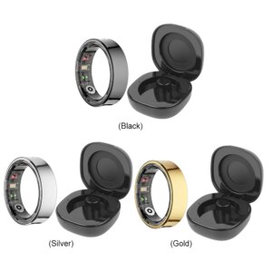 R09 Smart Ring 5ATM Waterproof Temperature Sport Health Ring Heart Rate Blood Oxygen Sleep Monitor w/ Charging Case Smartring - AliExpress 44