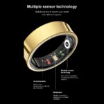 R09 Smart Ring 5ATM Waterproof Temperature Sport Health Ring Heart Rate Blood Oxygen Sleep Monitor w/ Charging Case Smartring - AliExpress 44