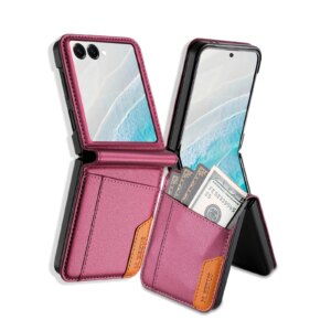 Ultra Thin Business Leather Phone Case For Samsung Galaxy Z Flip7 Flip6 Flip5 4 3 Flip7 FE Wallet Card Slots Magnetic Flip Cover - AliExpress 202192403