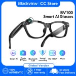 【World premiere】Blackview BV100 AI Shooting glasses 2K HD 800W Pixels camera Bluetooth Call Voice Assistant Smart Glasses - AliExpress