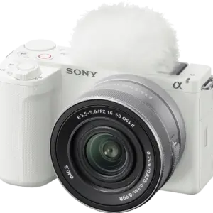 Sony ZV-E10 II APS-C Vlog Camera Kit — White | 16-50mm Lens | 4K60p Video