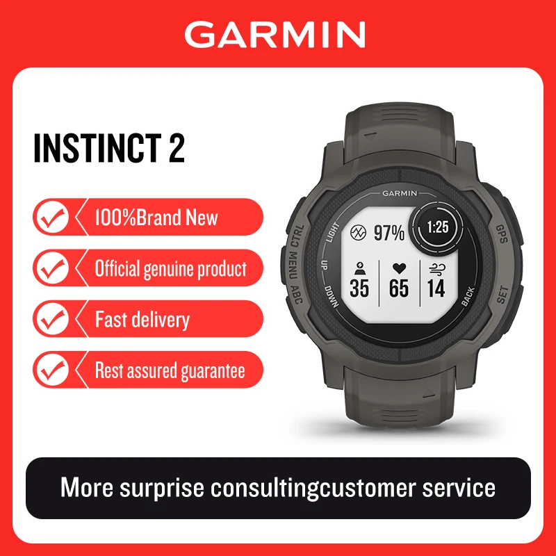 Garmin Instinct 2 powered sports watch, heart rate, blood oxygen, outdoor running smartwatch - AliExpress
