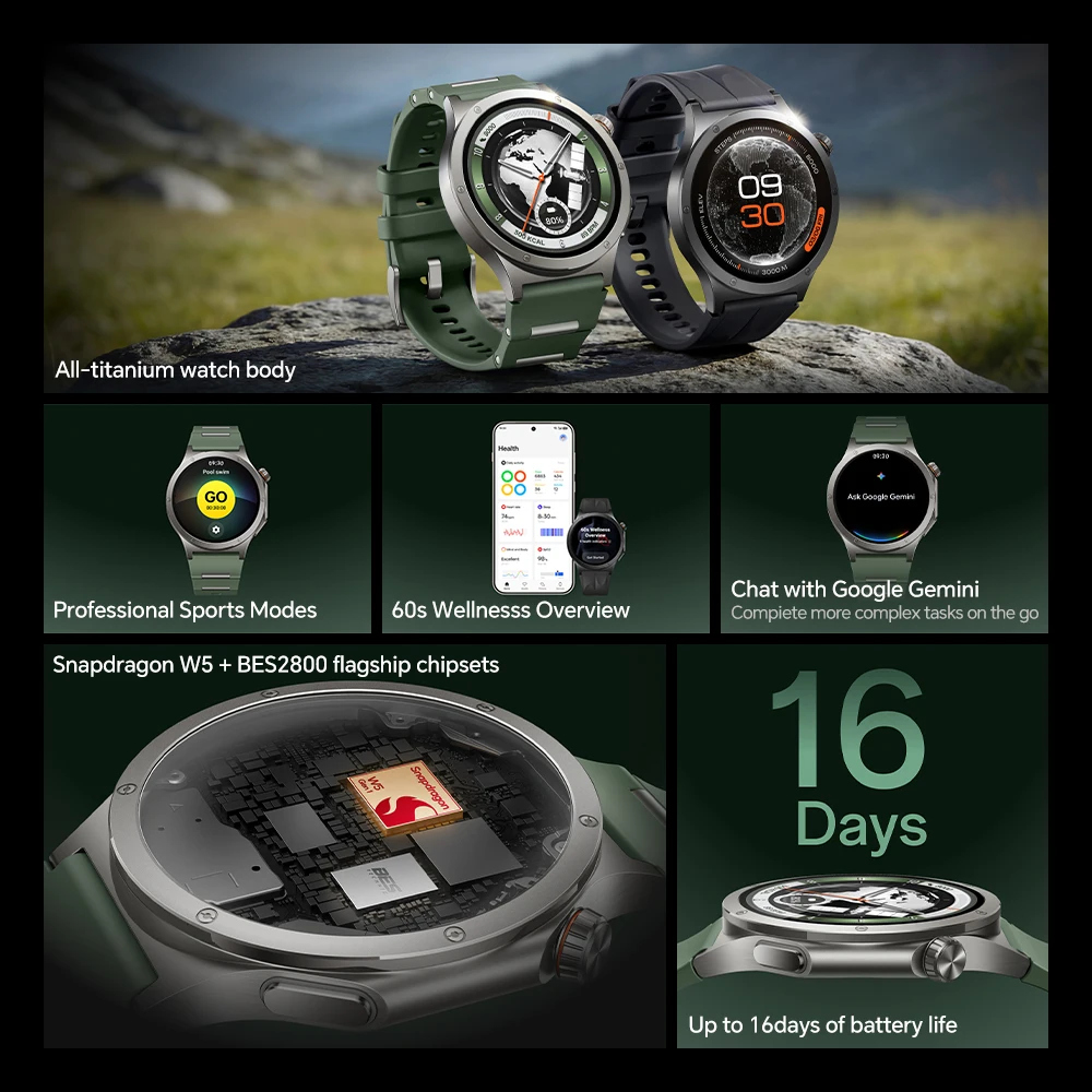 【Ship From AU】Global Version OnePlus Watch 4 Smart Watch LTPO OLED Flexible Display Snapdragon W5 BES2800 Flagship Chipsets Up to 16 Days of Battery Life NFC - AliExpress