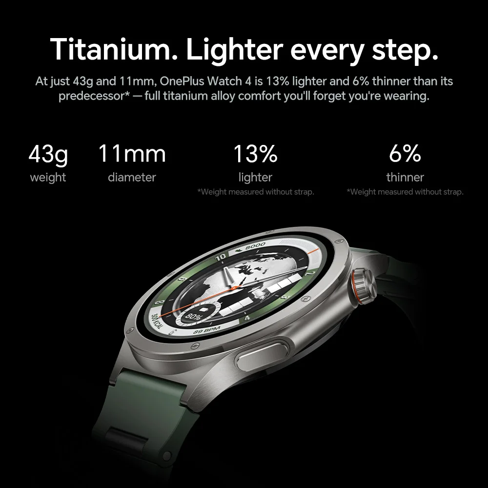 【Ship From AU】Global Version OnePlus Watch 4 Smart Watch LTPO OLED Flexible Display Snapdragon W5 BES2800 Flagship Chipsets Up to 16 Days of Battery Life NFC - AliExpress