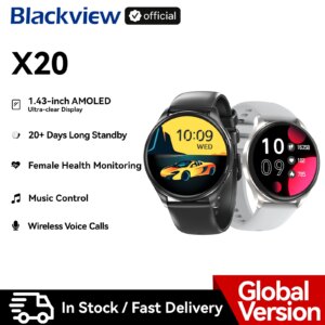 Blackview X20 Smartwatch AMOLED 1.43 Bluetooth 5.3