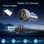 For Starlink Mini 3in1 Digital Display Car Charger To DC Power Cable With USBA+C Interface Car Charging Cable For Starlink Mini