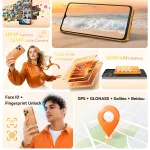 Smartphone Android 16 Cubot A50, 6.58-inch FHD+ Screen, Octa-core, 16GB(6+10) RAM, 128GB ROM, 5000mAh Battery, 48MP+16MP Cam,NFC
