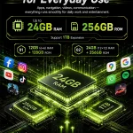 Rugged Smartphone Android 16 Cubot KingKong ES 5, Up to 24GB RAM(12+12GB), 256GB ROM, 6.88